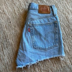 Levi’s High Waisted Denim Shorts